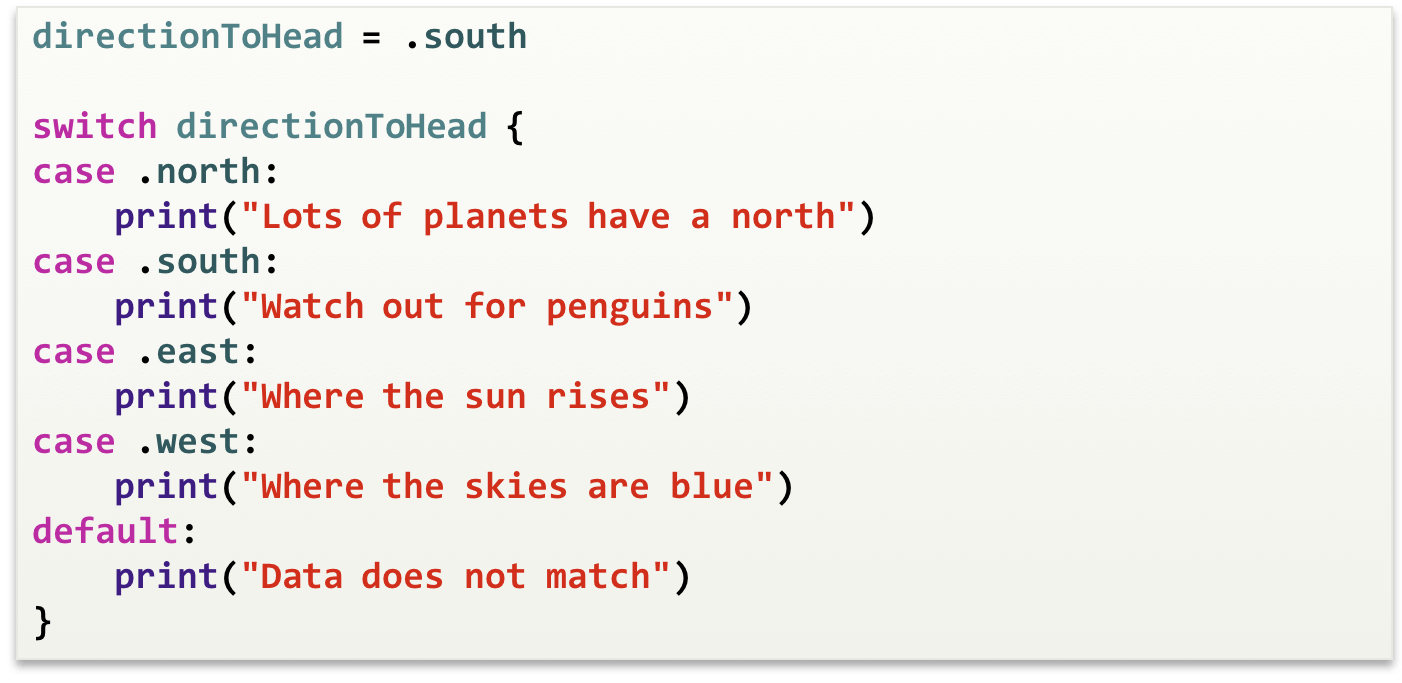 enum trong Swift