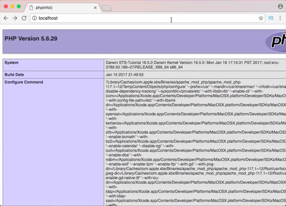 Hướng dẫn cài đặt Webserver trên MacOS